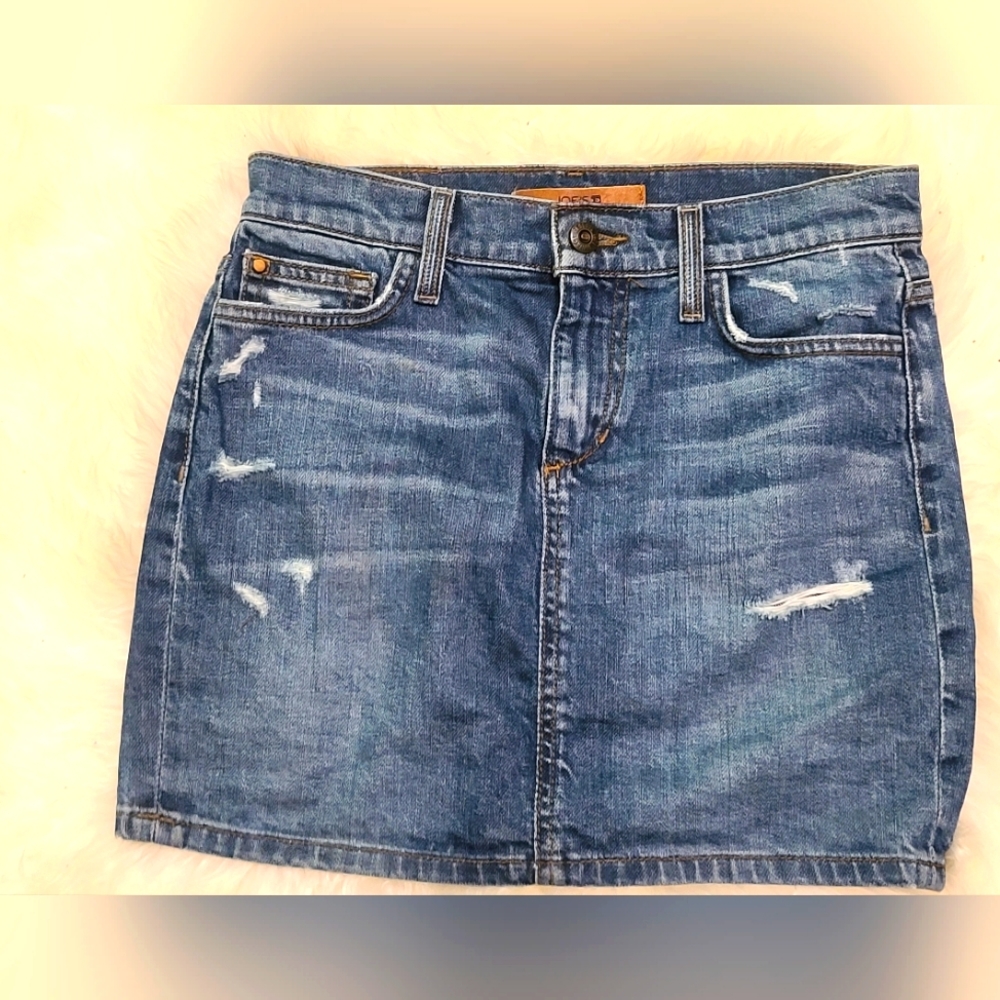 Joe's mini denim skirt